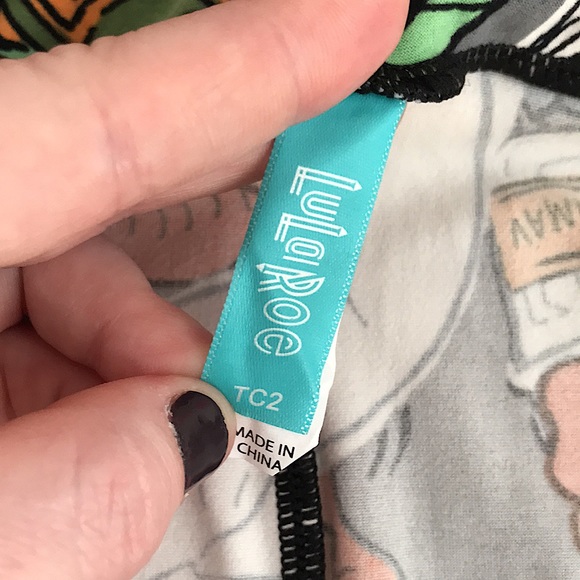 LuLaRoe Halloween Leggings - Size TC2💀🧡 - Picture 4 of 4